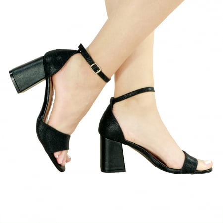 Sandale - Sandale elegante cu toc X23-352negru