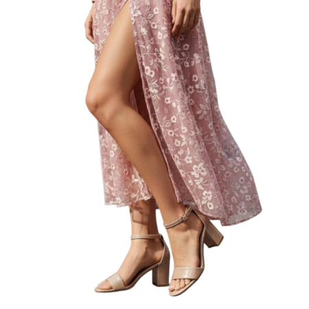 Sandale - Sandale elegante cu toc 916-15sampanie