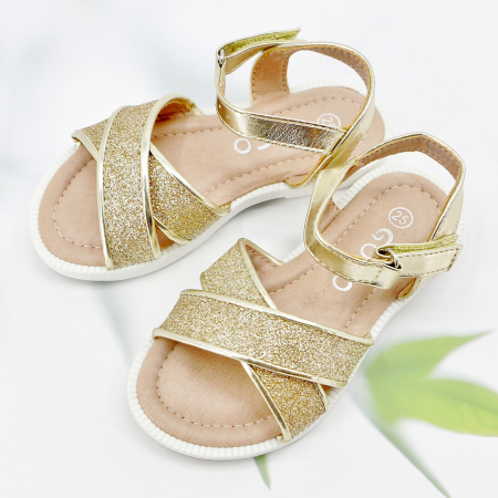 ÎNCĂLȚĂMINTE COPII 29.99 - Sandale G601.602gold