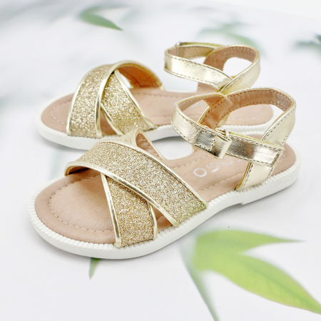 ÎNCĂLȚĂMINTE COPII 29.99 - Sandale G601.602gold