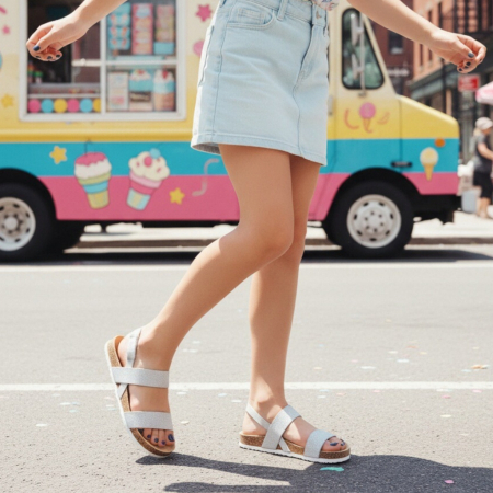 ÎNCĂLȚĂMINTE COPII 29.99 - Sandale WX06argintiu