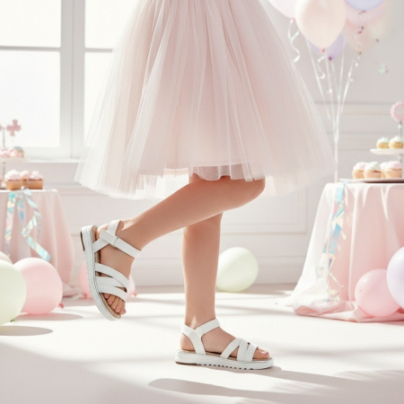 Copii - Sandale Y721alb