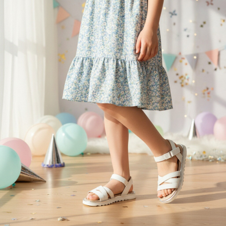 Copii - Sandale Y721alb