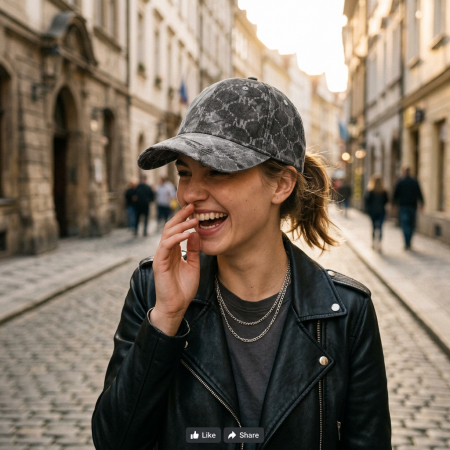 Șepci și pălării damă - Sapca reglabila 861020gri/negru