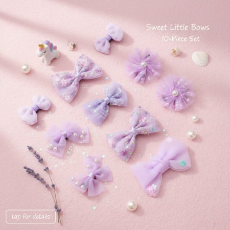 Cosmetice - Set 10 accesorii de par A2-3437-10MOV