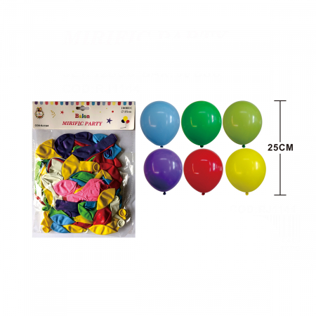 Articole party - Set 100 baloane din latex pentru petrecere 25 cm RJ1144