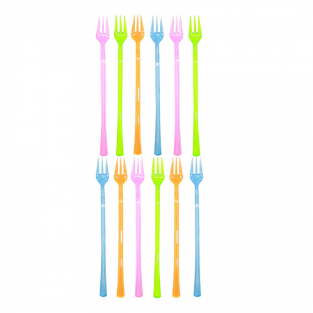 Articole party - Set 12 furculite din plastic pentru party 2260-21