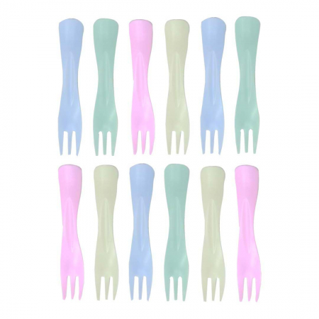 Articole party - Set 12 furculite din plastic pentru party 2260-19