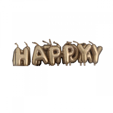 Lumânări tort - Set 13 lumanari aniversare pentru tort ' Happy Birthday ' 5 cm LZ2554