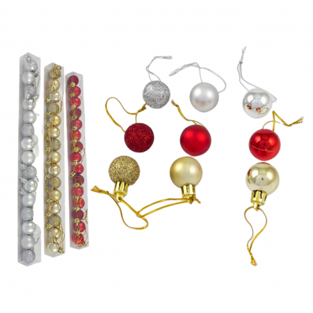 Articole pentru sărbători - Set 15 globuri  pentru decoratiuni 502375