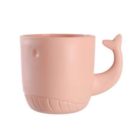 Suporturi și accesorii de baie - Set 4 cani dragute pentru periutele de dinti, model balena SHYE-5297