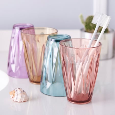 Suporturi și accesorii de baie - Set 4 pahare pentru periute de dinti SHYE-5240