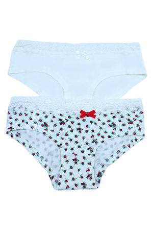 Chiloți clasici - Set 2 chiloti clasici din bumbac 31239-C