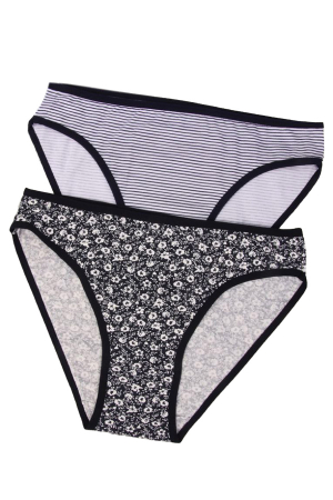 Chiloți clasici - Set 2 chiloti clasici din bumbac 38600-3