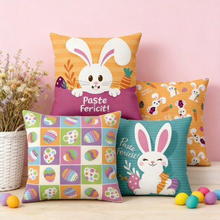 Articole casă - Set 4 fete de perna, model Paste 43 x 43 cm 6220-24B