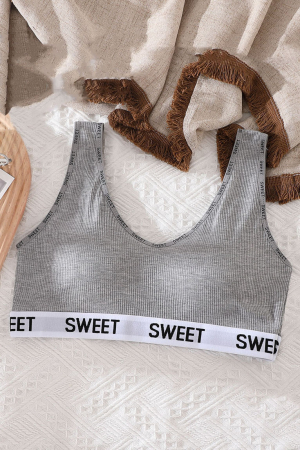 Seturi și Compleuri - Set 2 piese lenjerie intima, bustiera push-up si chiloti tanga XBX-8863gri