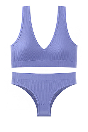 Seturi și Compleuri - Set 2 piese lenjerie intima, bustiera push-up si chiloti brazilieni XBX-8879mov