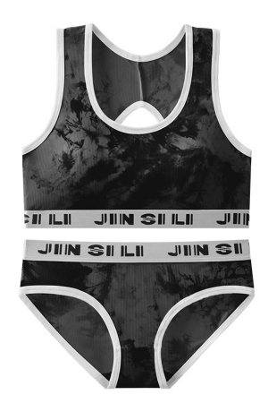 Seturi și Compleuri - Set 2 piese lenjerie intima, bustiera push-up si chiloti clasici XXP-612gri