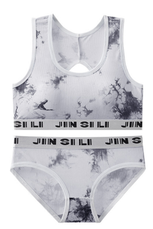 Seturi și Compleuri - Set 2 piese lenjerie intima, bustiera push-up si chiloti clasici XXP-612alb