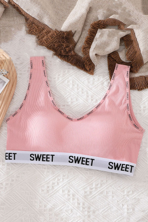 Seturi și Compleuri - Set 2 piese lenjerie intima, bustiera push-up si chiloti tanga XBX-8863roz