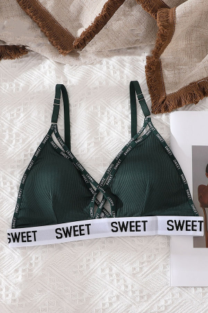 Seturi și Compleuri - Set 2 piese lenjerie intima, sutien push-up si chiloti tanga XBX-8861verde
