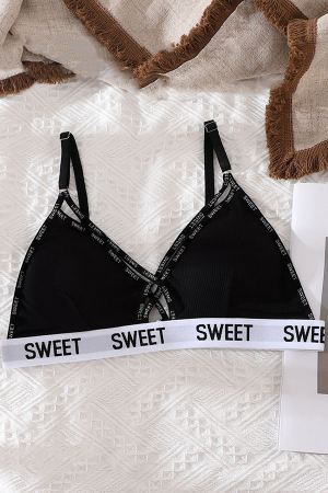 Seturi și Compleuri - Set 2 piese lenjerie intima, sutien push-up si chiloti tanga XBX-8861negru