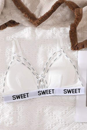 Seturi și Compleuri - Set 2 piese lenjerie intima, sutien push-up si chiloti tanga XBX-8861alb