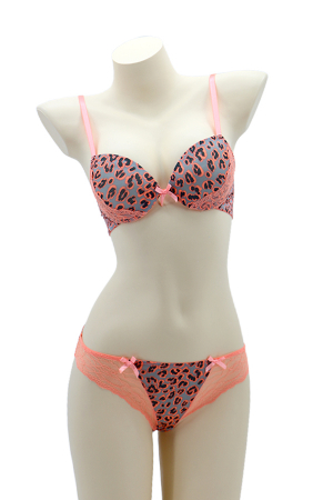 Seturi și Compleuri - Set 2 piese lenjerie intima, sutien si chiloti brazilieni 35670portocaliu