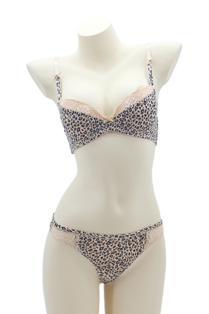 Seturi și Compleuri - Set 2 piese lenjerie intima, sutien si chiloti tanga 35692maro