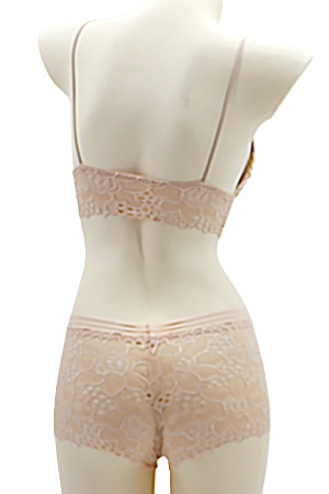Seturi și Compleuri - Set 2 piese lenjerie intima, top si chiloti SMT8851crem
