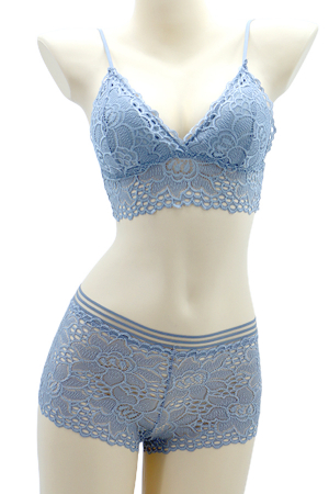 Seturi și Compleuri - Set 2 piese lenjerie intima, top si chiloti SMT8851gri