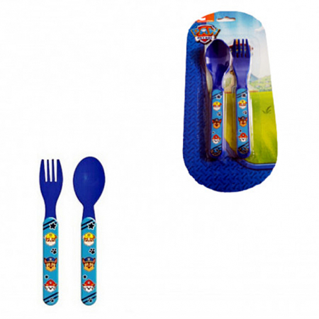 Articole pentru bucătărie - Set 2 tacamuri plastic Patrula catelusilor LQ0066