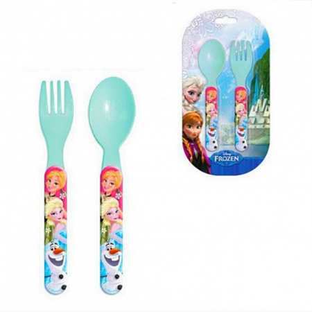 Articole pentru bucătărie - Set 2 tacamuri plastic Frozen RNA101497