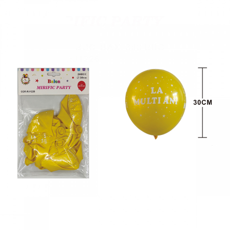 Baloane - Set 20 baloane din latex pentru petrecere ” La multi ani ”  30 cm RJ1226