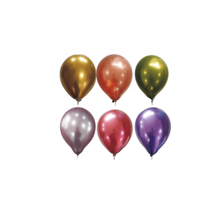 Baloane - Set 20 baloane din latex pentru petrecere metalizate 30 cm RJ1249