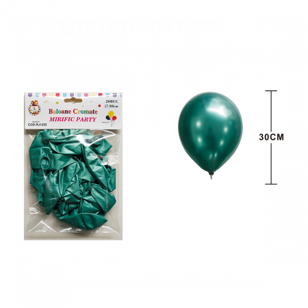 Baloane - Set 20 baloane din latex pentru petrecere metalizate 30 cm RJ1252
