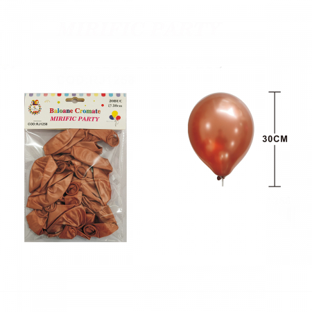 Articole party - Set 20 baloane din latex pentru petrecere metalizate 30 cm RJ1258