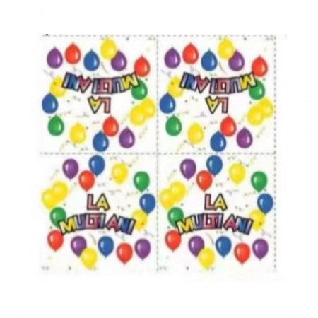 Tacâmuri - Set 20 servetele party cu 2 straturi 33 x 33 cm PZ3089