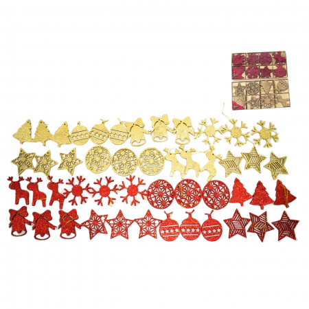 Articole pentru sărbători - Set 24 ornamente pentru decoratiuni 770163