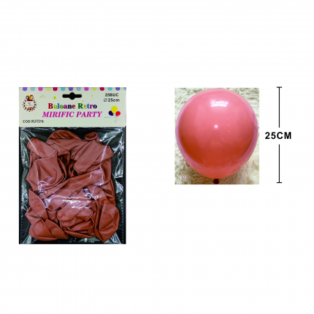 Articole party - Set 25 baloane din latex pentru petrecere 25 cm  RJ1376