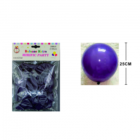 Articole party - Set 25 baloane din latex pentru petrecere 25 cm RJ1367