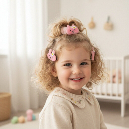 Cosmetice - Set 3 accesorii de par A2-3437-1 - ROZ