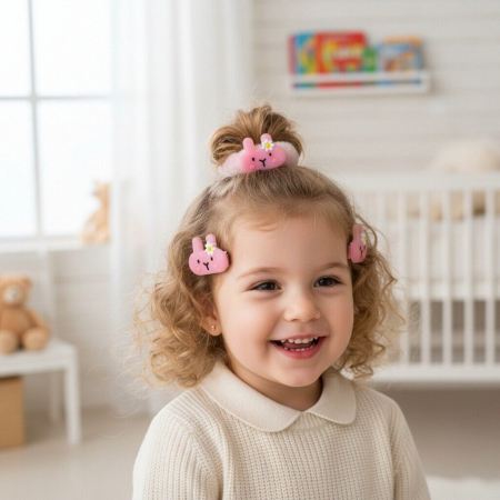 Cosmetice - Set 3 accesorii de par A2-3437-1 - ROZ