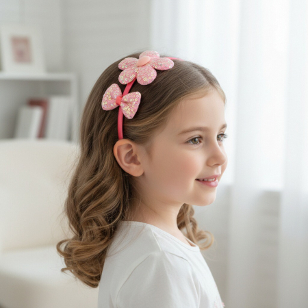 Cosmetice - Set 3 accesorii de par A2-3437-7-A-rosu