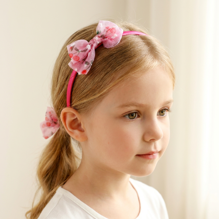 Produse pentru păr - Set 3 accesorii de par A2-3437-7Bfucsia