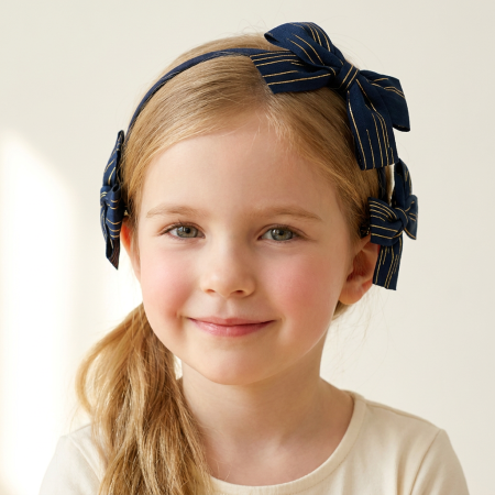 Cosmetice - Set 3 accesorii de par A2-3437-7D-Albastru