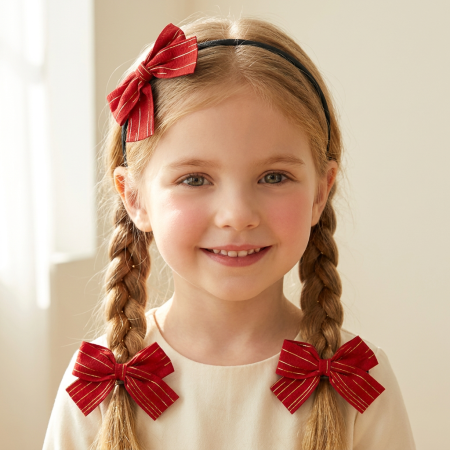 Produse pentru păr - Set 3 accesorii de par A2-3437-7D - rosu