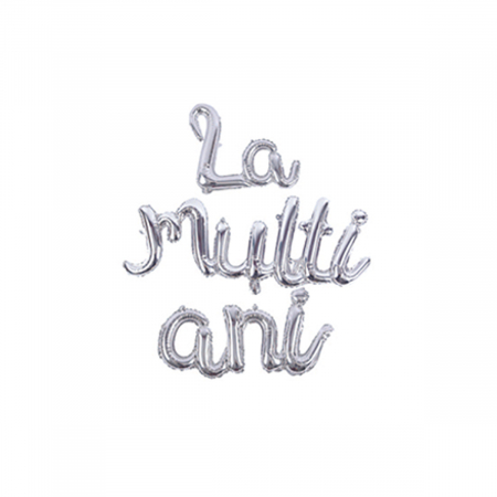 Baloane - Set 3 baloane din folie de aluminiu 'La multi ani' LM0696