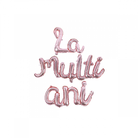 Baloane - Set 3 baloane din folie de aluminiu 'La multi ani' LM0697