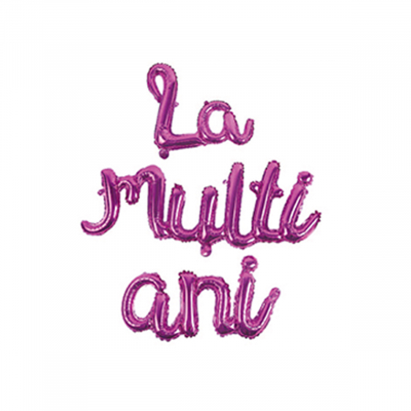 Baloane - Set 3 baloane din folie de aluminiu 'La multi ani' LM0700